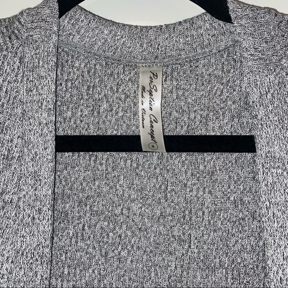 Small Heather Grey Duster Cardigan - Picture 2 of 2